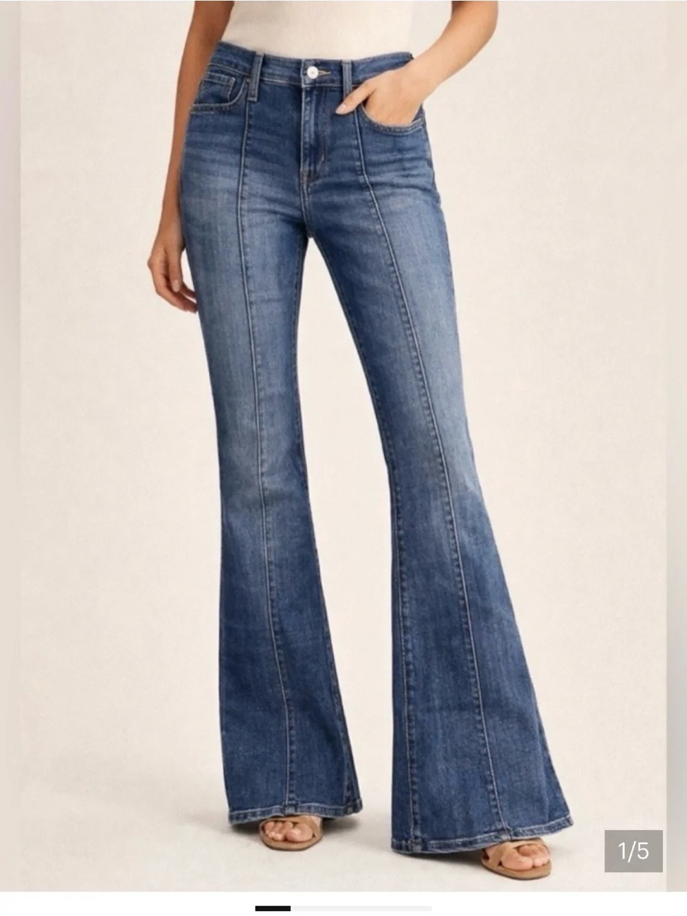 Lucky Brand Stevie High Rise Flare Jeans - Picture 1 of 5